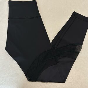 Lululemon mesh leggings size 8 color black